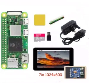 Raspberry Pi Zero 2 W Starter Kit 7in Touch Screen Power Supply Heatsink SD Card - Afbeelding 1 van 8