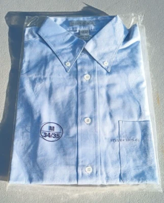 Edwards signature Long Sleeve Button Up Dress Shirt Mens Size M15 1/2-34/35 Blue - Image 1 of 3