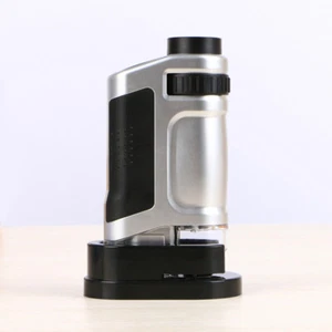 Jewelry Magnifier 20X-40X Zoom Microscope Loupe Lens LED Light Focus-Adjusting - Picture 1 of 10