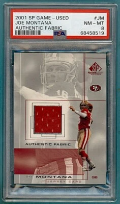 2001 SP Game Used Authentic Fabric Joe Montana Game Used Jersey – PSA 8! POP 6! - Image 1 of 2