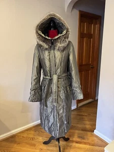 Winter Coat Polar fox trim Size L - Picture 1 of 6