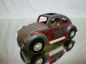 TOOTSIETOY USA VW VOLKSWAGEN BEETLE - PINK L10.0cm - FAIR CONDITION - 504 - Imagen 1 de 7