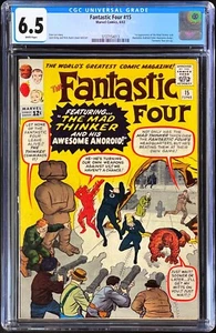 Fantastic Four 15 (1963) CGC 1st Appearance Marvel Comics Silver Age First 6/63 - Picture 1 of 6