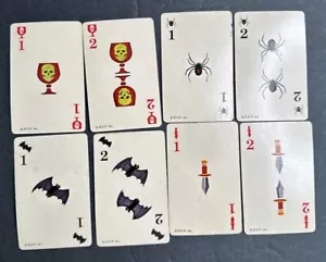 Dark Shadows 1968 Replacement LOT OF 8 CARDS Spider Goblet Dagger Bat Poison - Picture 1 of 12