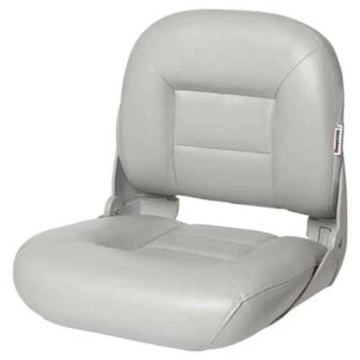 Asiento de barco gris con respaldo bajo Temppress 54670 NaviStyle asientos marinos Foto 1 de 2