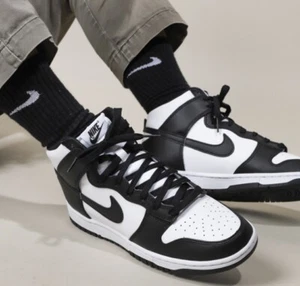 Nike Dunk High Retro - Panda da uomo taglia 12 nero/bianco (DD1399-105) - Foto 1 di 7
