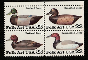 Señuelos de pato Scott 2138-2141 22¢ MNH envío gratuito - Imagen 1 de 1