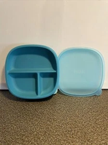 NUK Suction Bowl and Lid, Blue Good Used Condition - Picture 1 of 6