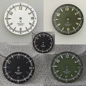 Green Luminous 28.5MM Watch Dial Watch Accessories for NH35 NH35A/4R35 Movement - Picture 1 of 22