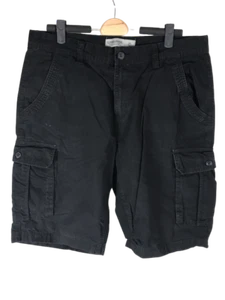 C&A Clockhouse Short Jeans Noir Homme Bermuda Kaki Poche Chasseur Occasion T 44 - Bild 1 von 9