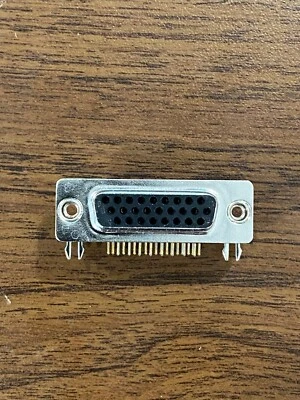 DB26 26 Pin D-SUB Female PCB Right Angel Pin Connector 3 Rows 4-40 Nut (QTY 1) - Image 1 of 4
