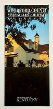 1990s Woodford County Versailles Midway Kentucky Vintage Travel Tourist Brochure