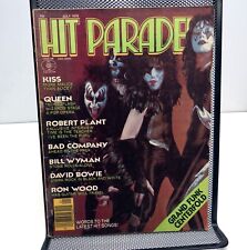 Vintage HIT PARADER July 1976 ROCK Music Magazine KISS Bowie Queen Bad Company