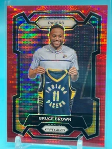 2023-24 Panini Prizm RED Seismic Prizm #d/299 🏀 Bruce Brown / Pacers - Picture 1 of 2