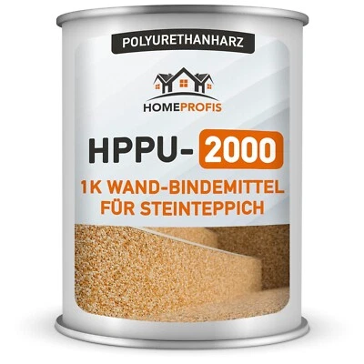 HOME PROFIS HPPU-2000 vertikales 1K PU Wand-Bindemittel Steinteppich Polyurethanharz (4kg)