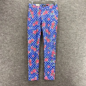 Masoi Jeans Youth Girls 5 Purple Floral Skinny Low Rise Denim - Picture 1 of 11
