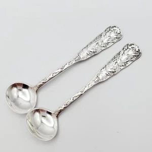 2 SELTENE Gorham Sterling Saint Cloud Master Salzlöffel - Bild 1 von 7