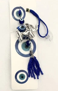 Feng Shui Lucky Blue Evil Eye Protect NEW For Car Truck Rear View Mirror Hanging - Bild 1 von 4