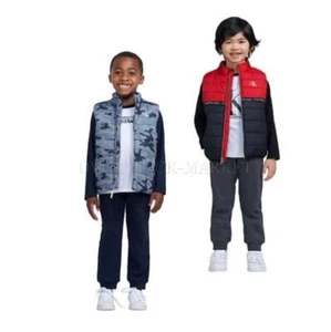 NEW BOYS CALVIN KLEIN 3 PIECE SET! LONG SLEEVE TOP, VEST, & JOGGER PANT! VARIETY - Picture 1 of 3