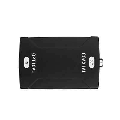 Optical to Coax Analogue Audio Converter SPDIF AC3 DTS Input Digital Sound Box - Image 1 of 4