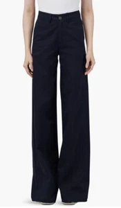 Rag & Bone  Sofie high waist Deep Blue wide leg pants size 14 NWT $375 - Picture 1 of 1