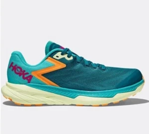 Scarpe da ginnastica HOKA uomo logo Deep Lake/ceramica Zinal trail running 9,5D - Foto 1 di 16