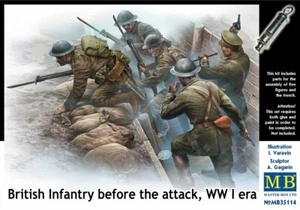 MAS35114 - Masterbox 1:35 - British Infantry Before the Attack WWI - Picture 1 of 1
