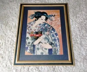 Sue Swerdlow "Cherry Blossoms" 37x29 Large Framed Matted Art Print Artist Signed - Picture 1 of 10