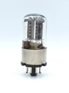 1pcs 6N8S MELZ Holed Anodes Metal Base Rare used tube 6SN7 ECC32 6SN7G 1578 - Picture 1 of 6