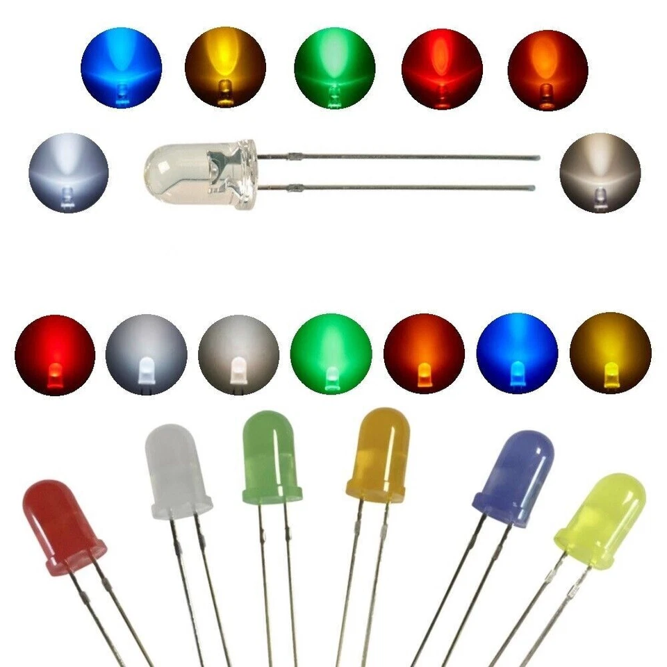 Blink LEDs 5mm Blinker LED Blinklicht langsam blinkend 0,5Hz (30x pro Minute)