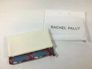 Rachel Pally Wende Clutch Handtasche Blumen Tasche Handtasche Staubbeutel gelb blau Reißverschluss - Bild 1 von 6