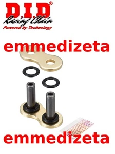 DID FALSA MAGLIA GIUNZIONE CHIUSURA GIUNTO CATENA 525 VX3 O-RING ORO RIVETTO - Foto 1 di 1