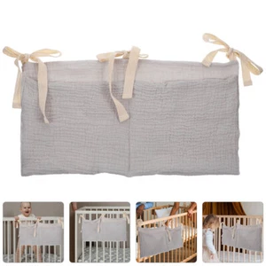 2 Pcs Crib Hanging Bag Baby Organizer Bed Storage Stroller Caddy Accessories - Picture 1 of 12