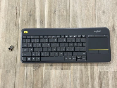 Logitech K400 Plus Wireless Keyboard w/ Trackpad - Black - Image 1 of 3