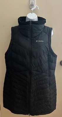Columbia Women’s Joy Peak Long Vest Black L - Image 1 of 4