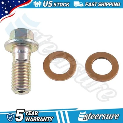 Perno de banjo hidráulico de freno delantero Carlson para Buick Century 1979-1996 Foto 1 de 3