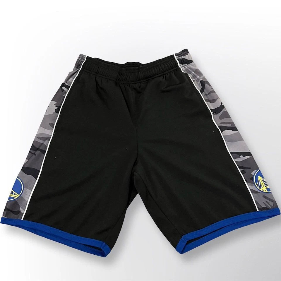 Nike Golden State Warriors Camo Basketball Shorts Men's Size M Black - Image 1 of 4