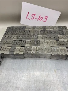 Vintage Printing Blocks Letters Print Blocks Letterpress 1 inch LS-103 - Picture 1 of 7