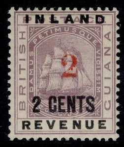 BRITISH GUIANA QV SG192, 2c on 2c dull purple, NH MINT. - Picture 1 of 1