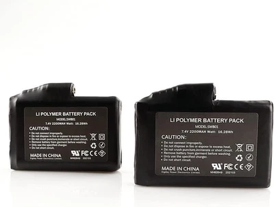 7.4V 2200MAH Rechargeable Li-Polymer Batteries (2 Pack） - Image 1 of 4