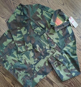 Levis Herren XL Camouflage Denim Trucker Jacke Männer Camouflage - Bild 1 von 7