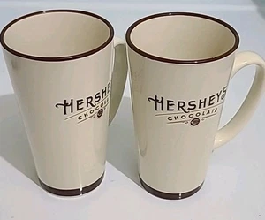 Hershey Tall Vintage Coffee Cups/ Mugs, Gallerie Set of 2 - Picture 1 of 7