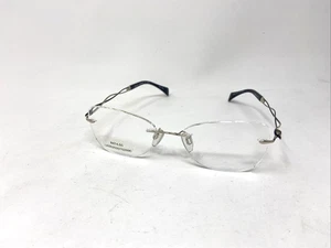 LINE ART CHARMANT XL 2147 WP 51-17-145 SILVER BLUE RIMLESS TITANIUM HA70 - Picture 1 of 8
