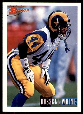 1993 Bowman Russell White RC Los Angeles Rams #177 - Image 1 of 2