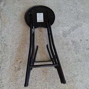 Stage Player Folding Guitar Player's Stool Throne With Folding Guitar Rack On... - Picture 1 of 11