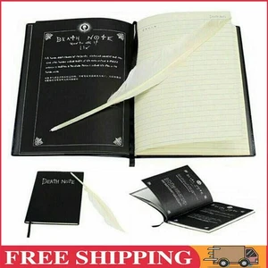 DEATH Note book & Feather Pen Writing Journal Anime Theme Cosplay with pen book - Picture 1 of 14