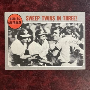 Juego Topps 1970 Frank Robinson Orioles Celebran 1969 Alcs #202 - Como nuevo - Imagen 1 de 2