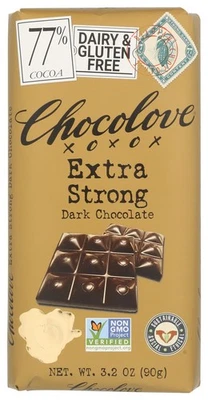 Intense Dark Chocolate 77% Cocoa 3.2 Ounce Rich Flavor Pack of 1 USA Made - Image 1 of 4
