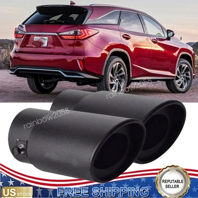 for Lexus RX 350 RX 450h 2Pcs StainlessSteel Exhaust Pipe Tail Muffler TipChrome Foto 1 de 4