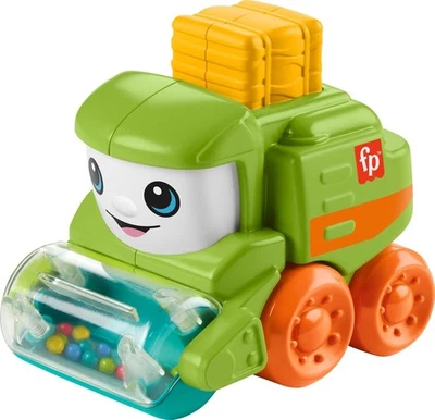 Fisher-Price Baby Toy Rollin’ Tractor veículo push-along com motor fino 6 mo+ - Imagem 1 de 4